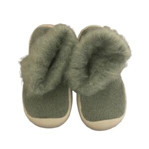 Socks Slipper Unisex Solid Knit Stocking Soft Warm Shoes Toddler